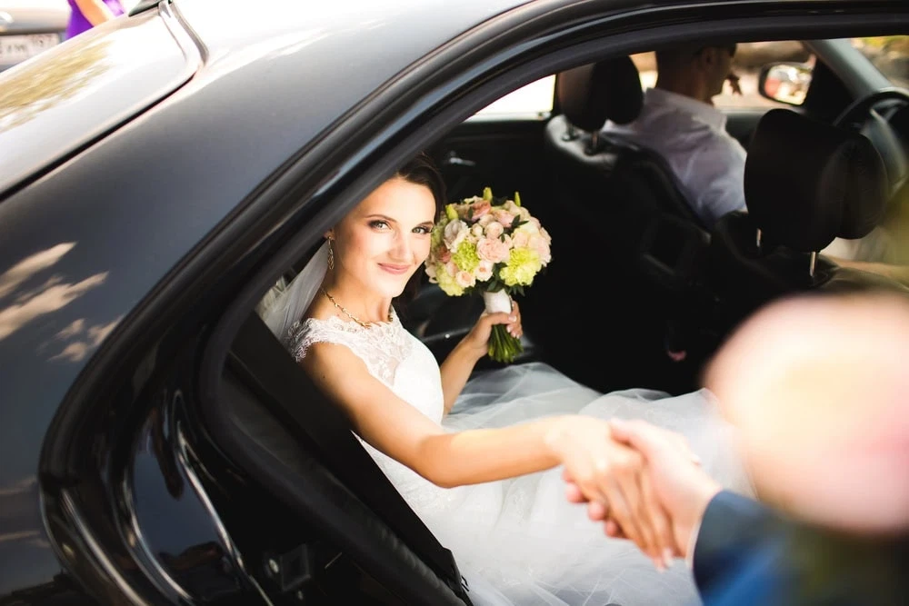 Bride Limo Smiling Bouquet Duval County Florida in Duval, Florida